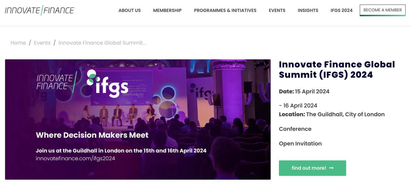 Innovate Finance Global Summit