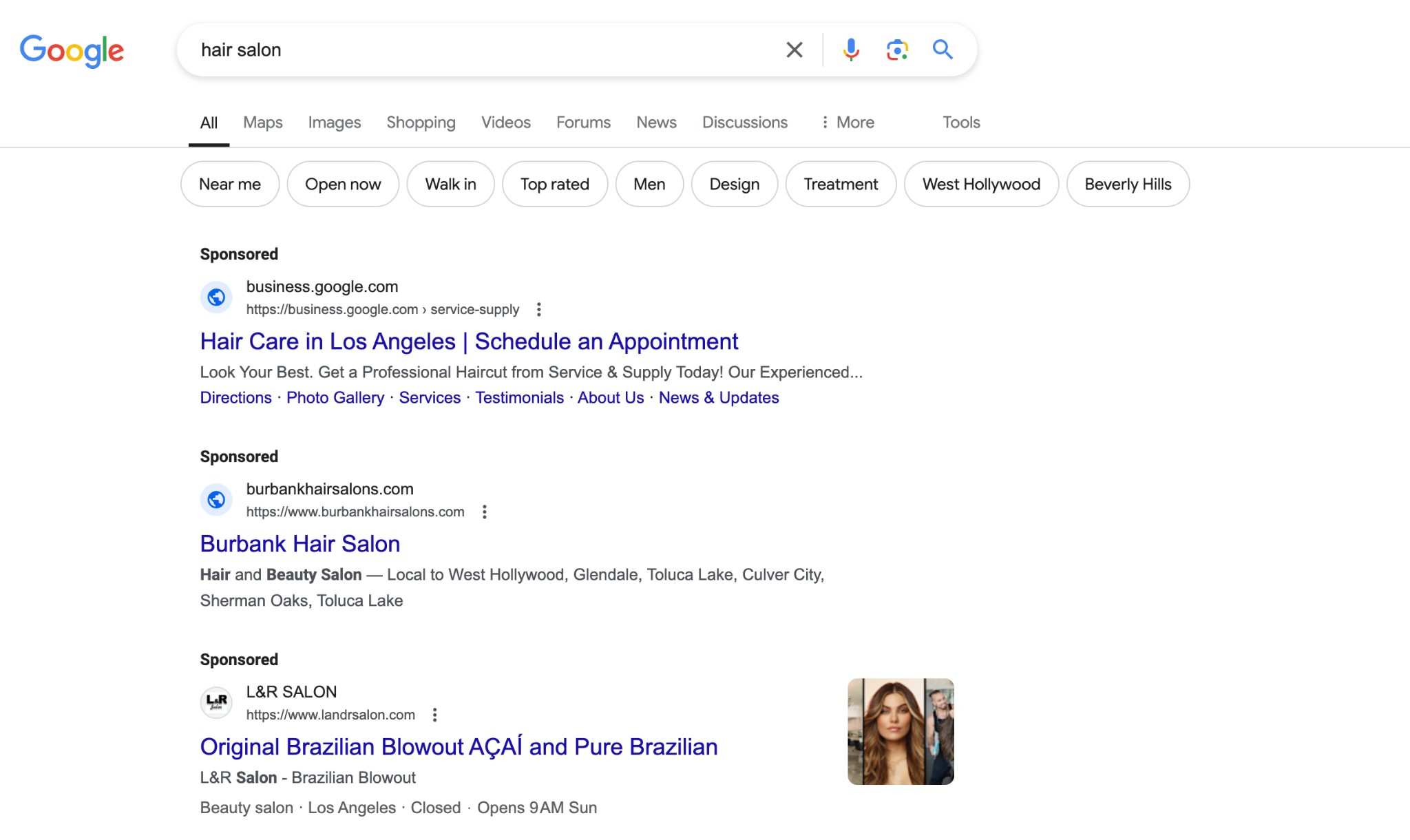 Search Ads example